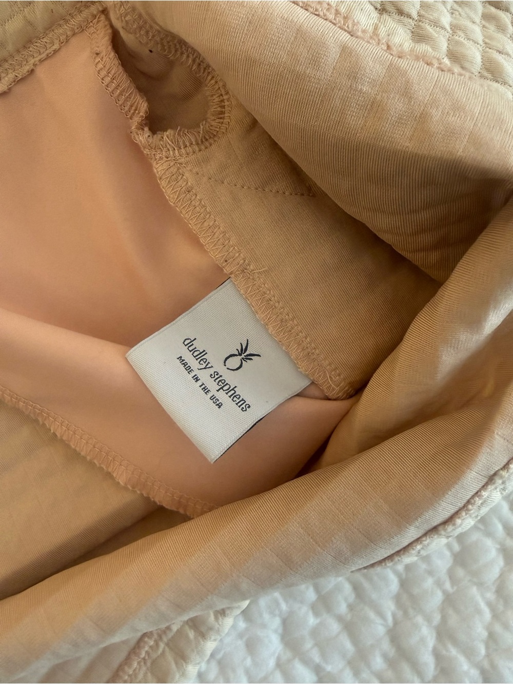 Dudley Stephen Beige Pocomo Pullover-quilted Quarter-Zip XL - Picture 3 of 5